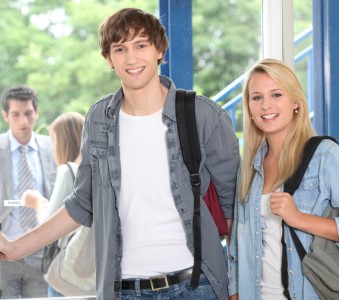 boy and girl at school boy and girl at school